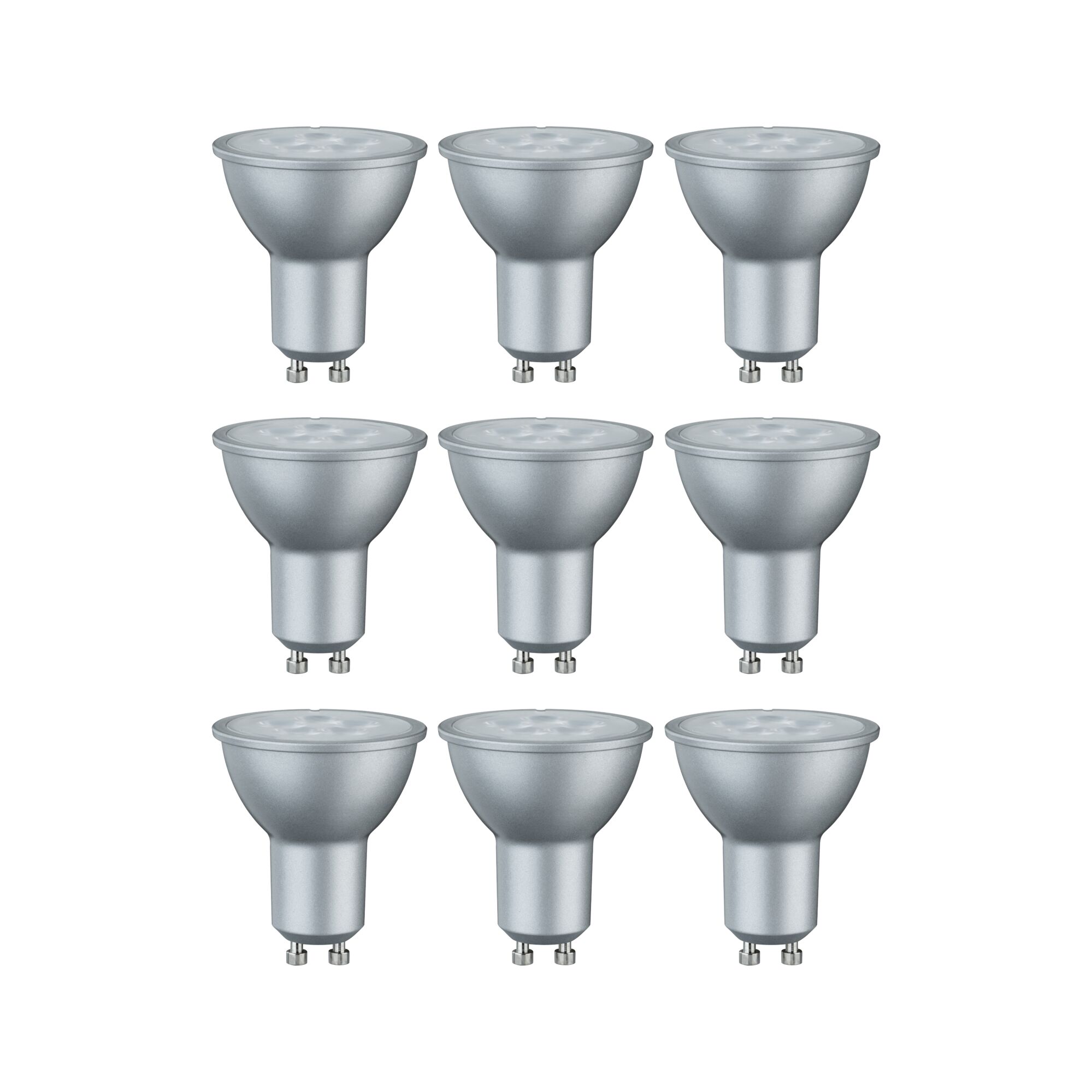 Bundle Standard 230 V Réflecteur LED 9x425lm 9x6,5W 2700K Alu