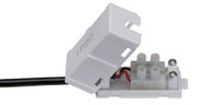 Connecteur en plastique blanc avec protection IP20 et câble pour systèmes d'éclairage LED