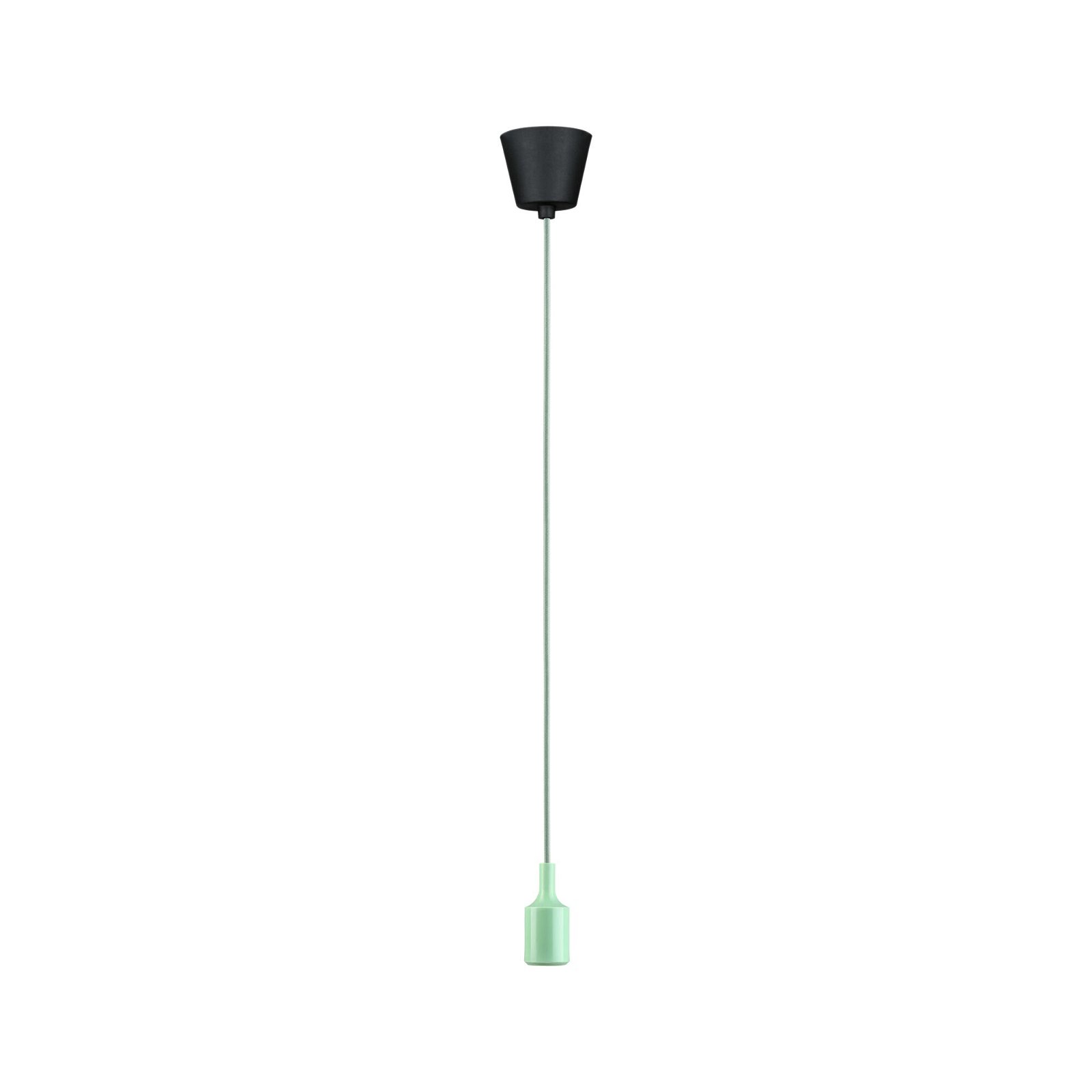 Neordic Pendant luminaire Ketil E27 max. 60W Light green/Black dimmable Silicone/Plastic