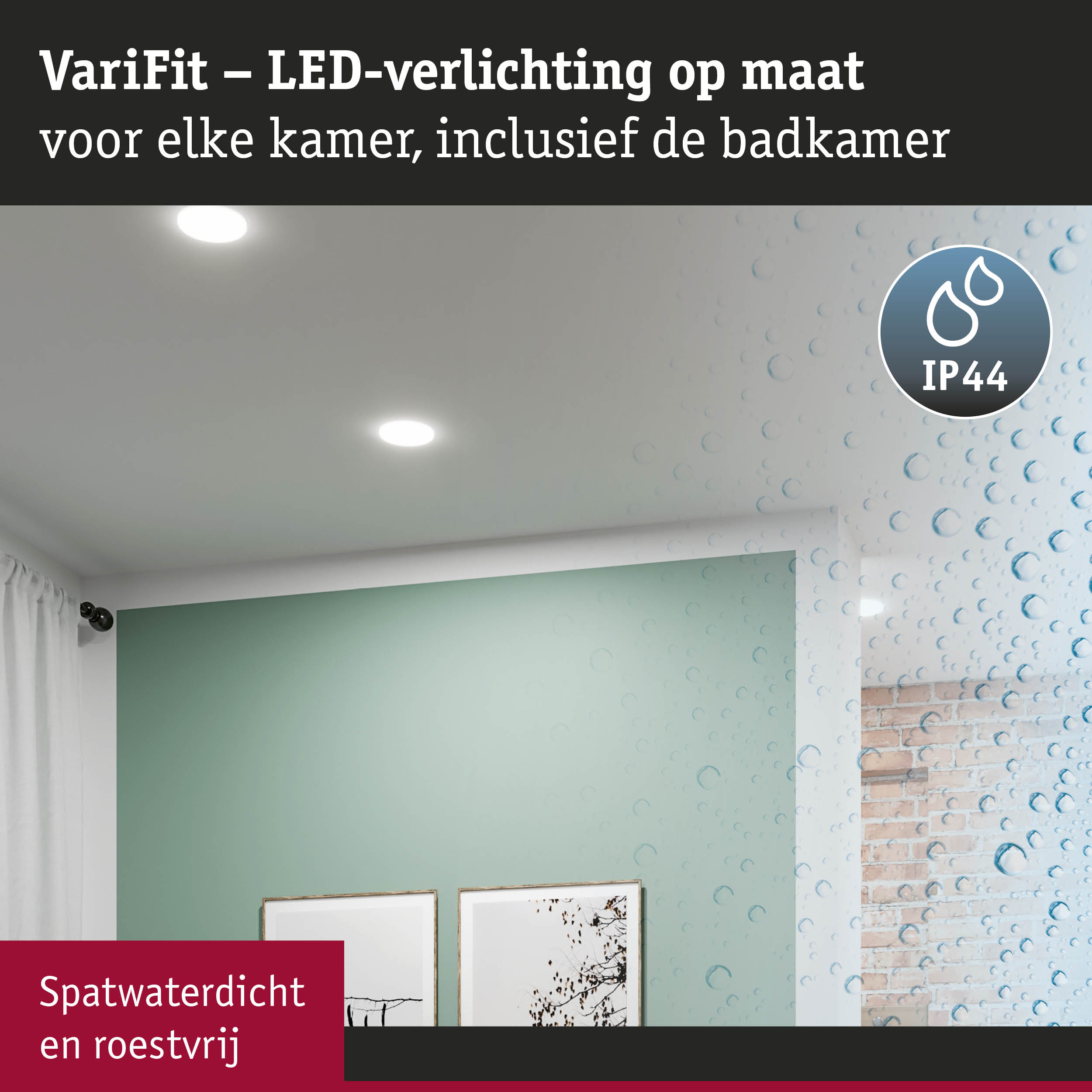IP44 spatwaterdichte witte LED-plafondlampen geschikt voor badkamerverlichting