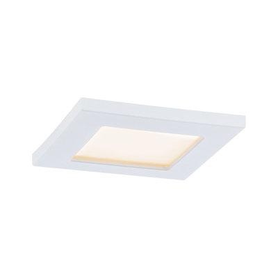 Plafonnier LED carré blanc avec lumière blanche chaude pour intérieurs modernes