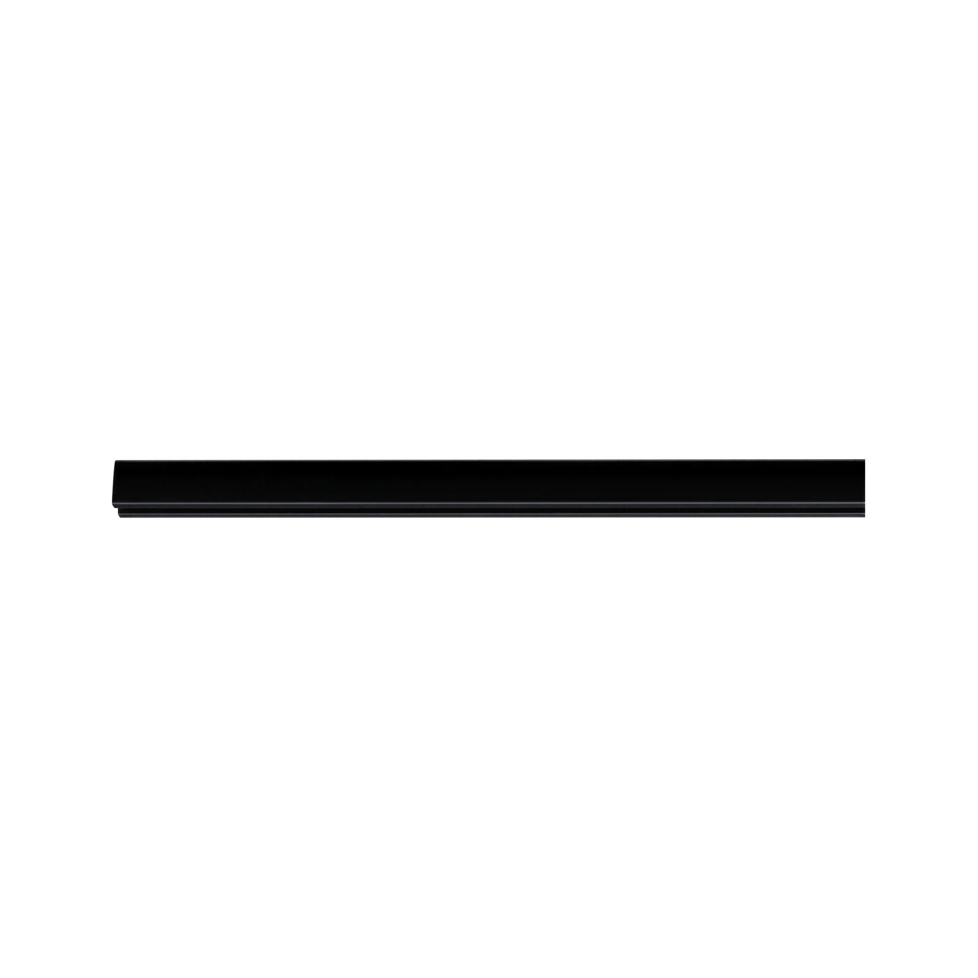 Rail en aluminium noir pour éclairage LED, design moderne pour systèmes d'éclairage flexibles