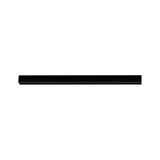 Rail en aluminium noir pour éclairage LED, design moderne pour systèmes d'éclairage flexibles