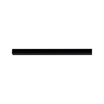 Rail en aluminium noir pour éclairage LED, design moderne pour systèmes d'éclairage flexibles