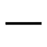 Black aluminum rail for LED lighting, modern design for flexible lighting systems