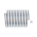 Flexible silver LED strip with warm white light and connector for indoor lighting solutions