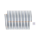 Bande LED flexible argentée avec lumière blanc chaud et connecteur pour éclairage intérieur