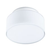 Plafonnier rond blanc en plastique avec bords clairs pour un éclairage moderne