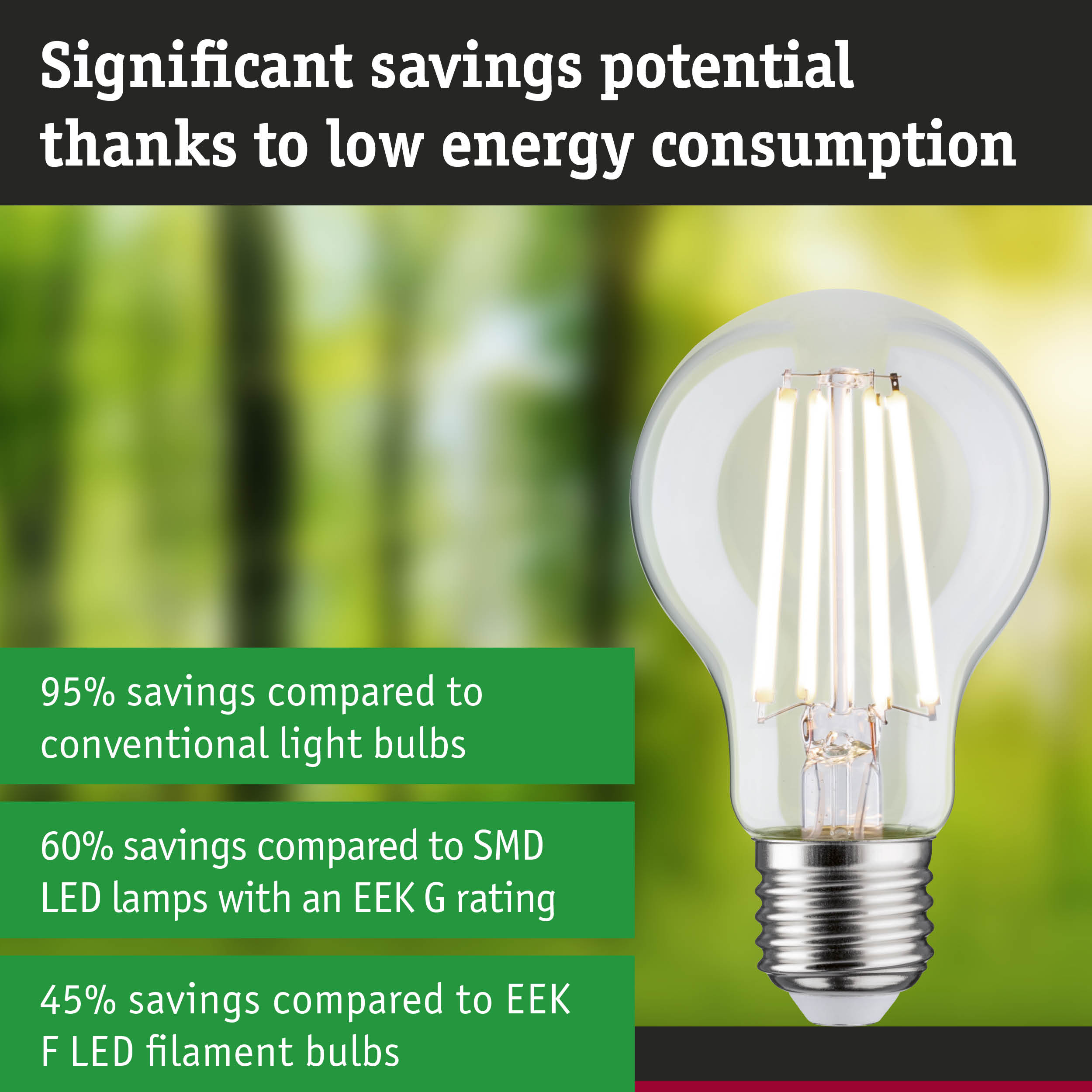 Energy-saving LED light bulb with clear glass and silver base for eco-friendly lighting solutions