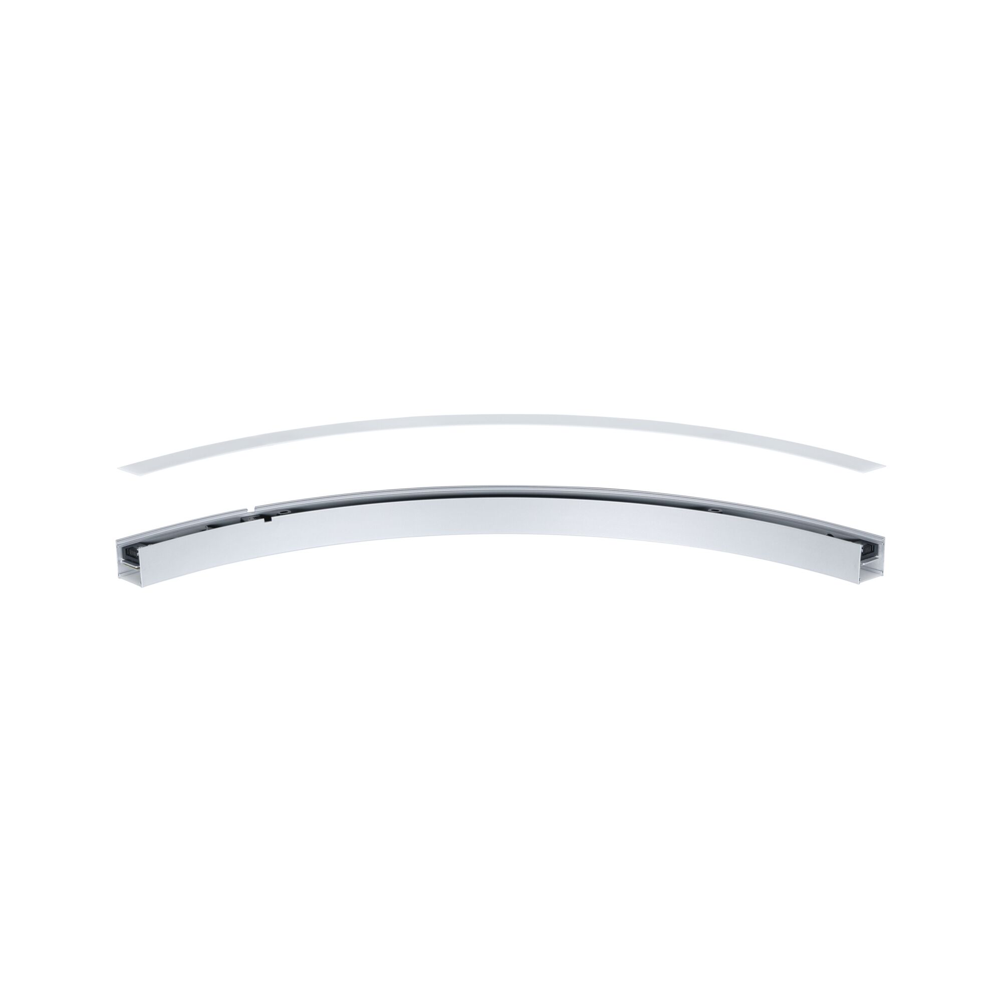 Profilé en aluminium courbé blanc pour bandes LED, accessoire système d'éclairage flexible