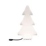 Sapin de Noël LED blanc en plastique avec câble pour éclairage décoratif de fête