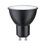 Lampe LED réflecteur noire avec base GU10 en plastique pour éclairage économique