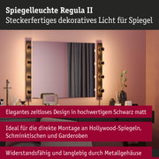 Set Spiegelleuchte Regula II inkl. Leuchtmittel 4-flammig E14 2700K 4x250lm 230V 4x2,5W dimmbar Schwarz/Kopfspiegel Schwarz matt
