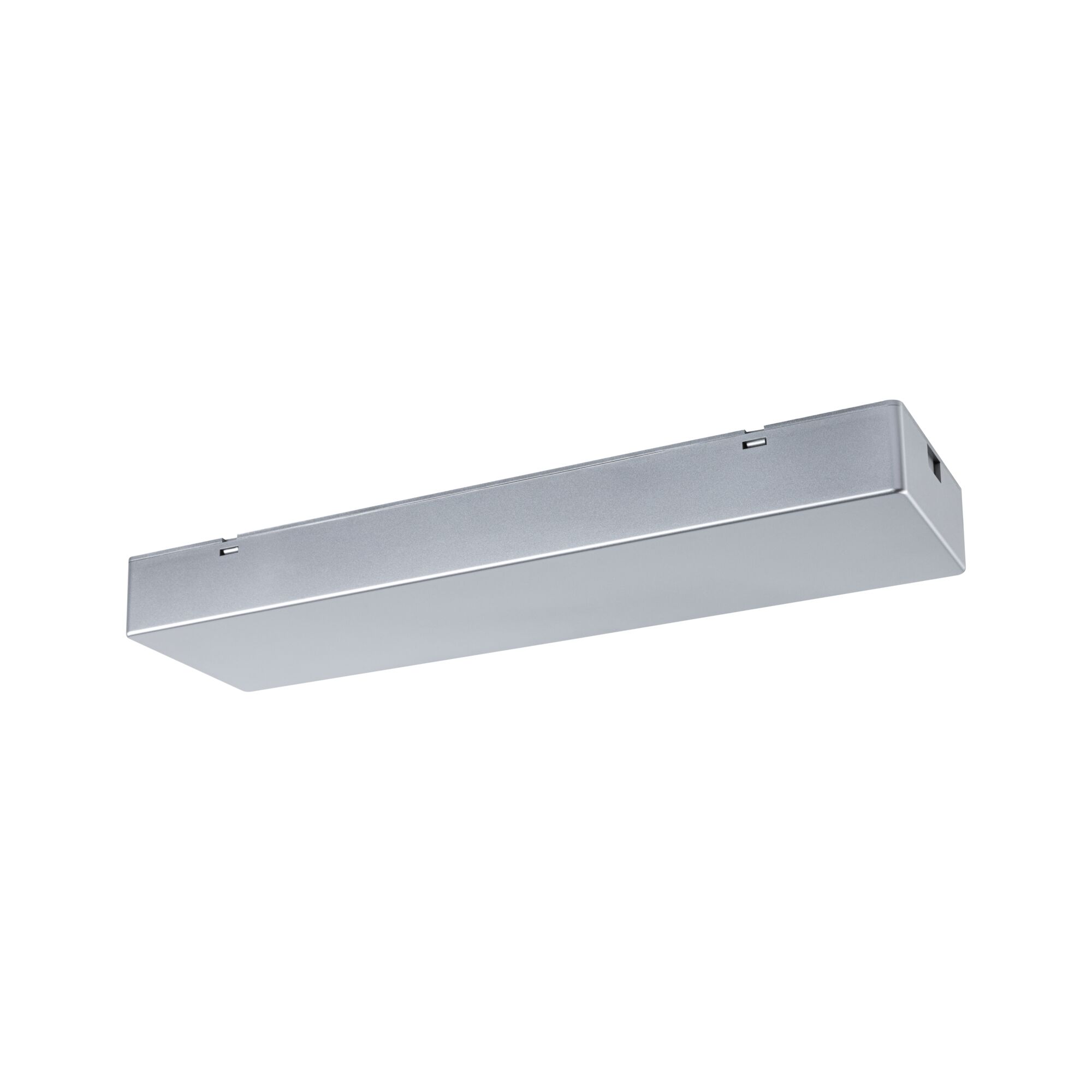 Linion Alimentation électrique Power Box 230/24V max. 120W Chrome mat Luminaire LED rectangulaire en métal argenté pour éclairage moderne de cuisine