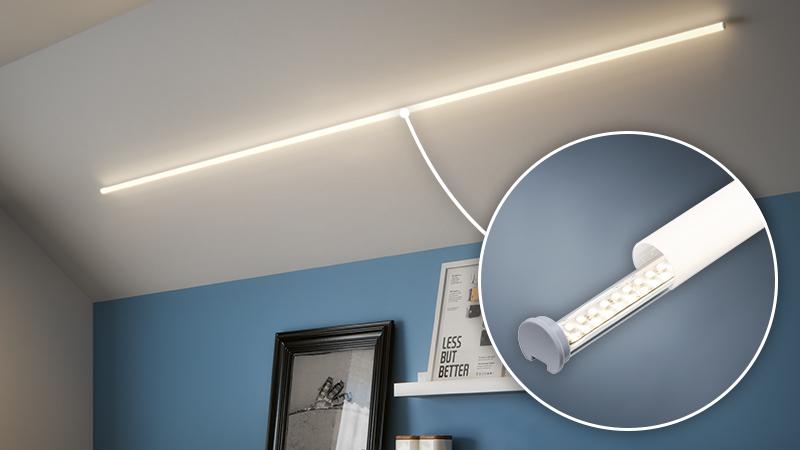 LED Profil Tube LED Profil Tube an der Decke