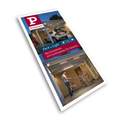 Buitenparklamp met 12V LED-verlichting voor garages en buitenruimtes in modern design