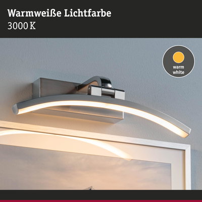 LED-Bildleuchte aus gebürstetem Metall mit warmweißem Licht 3000K für Wanddekoration