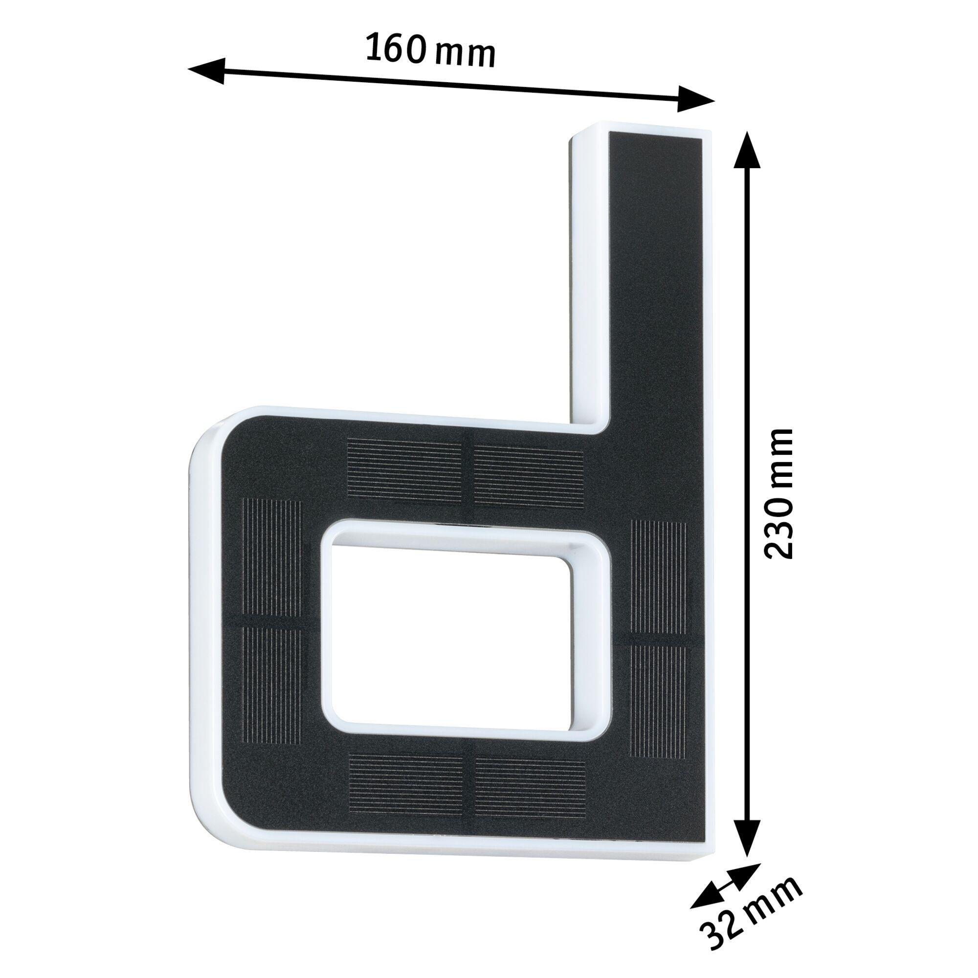 Black L-shaped measuring tool with white edges and millimeter dimension markings
