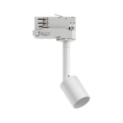 Weißer LED-Strahler aus Metall für Schienensysteme, dimmbar, moderner Spot für Akzentbeleuchtung