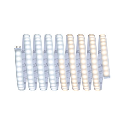 Flexible LED strip light with warm white and cool white LEDs for versatile lighting applications