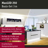MaxLED 250 LED-Lichtset 3 m für Möbel und Profile, dekorative Beleuchtung mit 300 lm/m