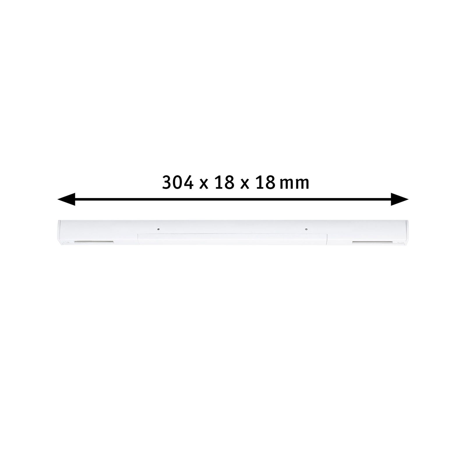 URail Voeding Midden 304x18mm max. 1000W Signaalwit