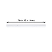 Witte kunststof LED-strip van 304 x 18 x 18 mm voor moderne verlichtingsoplossingen