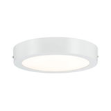 Runde weiße LED-Deckenleuchte aus Metall mit warmweißem Licht für moderne Wohnräume