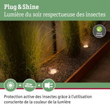 Lumières encastrées de jardin respectueuses des insectes avec lumière LED blanc chaud