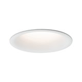 Round white LED ceiling light with matte diffuser for energy-efficient room lighting