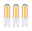 Standard 230 V Culot à ergots LED G9 Kit de 3 3x470lm 3x4,6W 2700K Clair Trois ampoules LED G9 avec lumière blanc chaud et base en plastique blanc pour éclairage économique