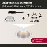 Witte inbouwspot met GU10 aansluitset voor LED-lampen, moderne plafondverlichting zonder lampen