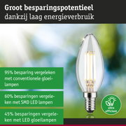 Energiezuinige LED-kaarslamp met helder glas en E14-fitting voor efficiënte verlichting en laag energieverbruik