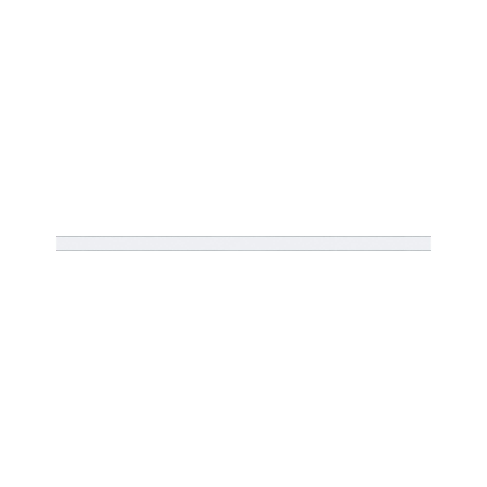 Slim white LED strip made of plastic for modern indoor lighting solutions