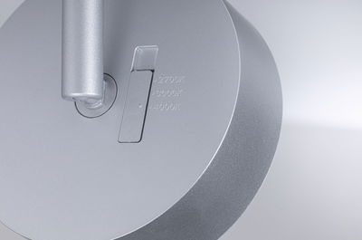 Zilveren LED-lampkop met schakelaar voor kleurtemperaturen 2700K, 3000K, 4000K van aluminium