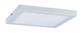 Square white LED ceiling light made of plastic for modern indoor lighting