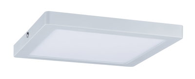 Square white LED ceiling light made of plastic for modern indoor lighting
