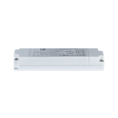 White electronic LED driver in plastic housing for energy-efficient lighting systems