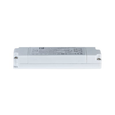 White electronic LED driver in plastic housing for energy-efficient lighting systems