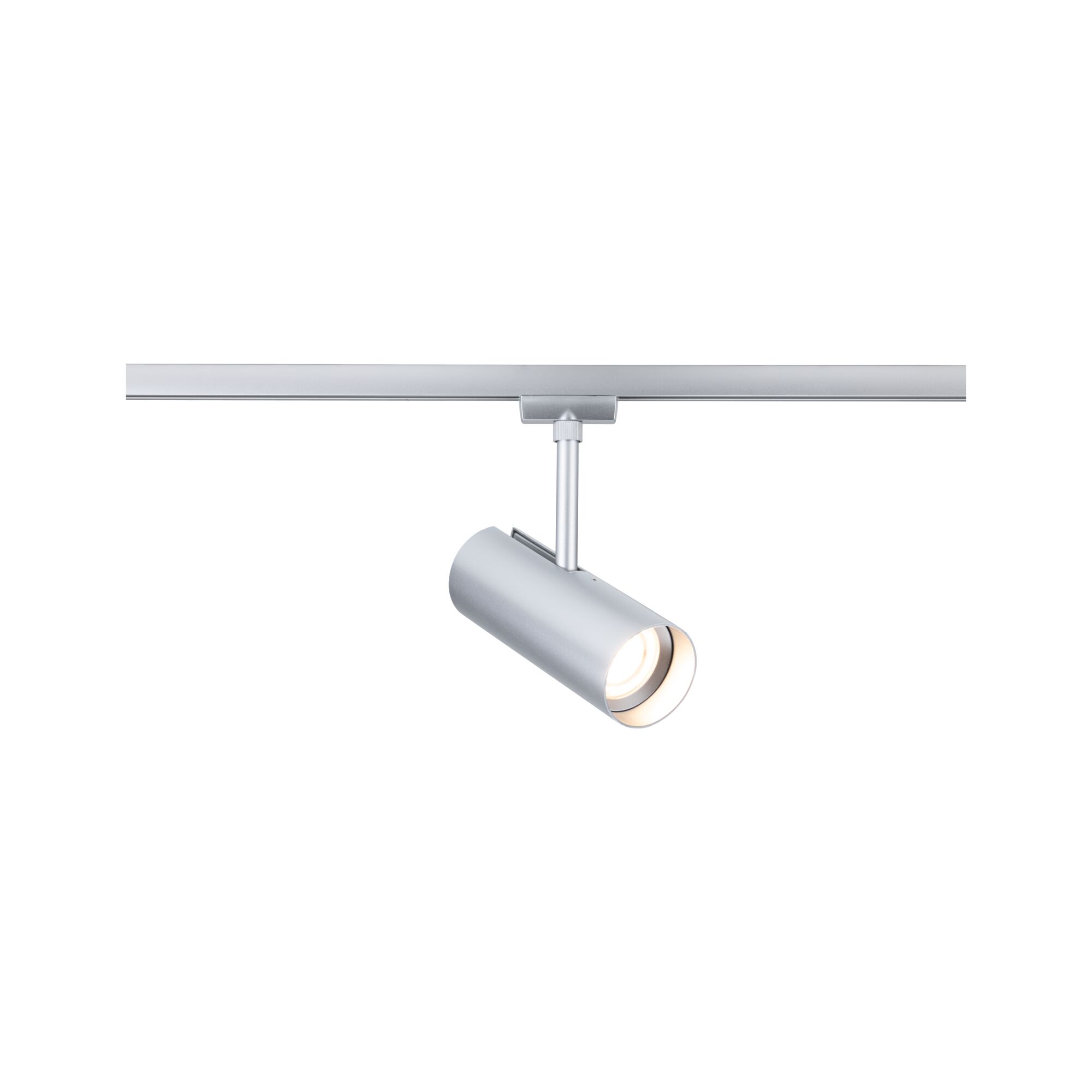 Moderne zilveren metalen LED-spot voor railsystemen, dimbare binnenverlichting