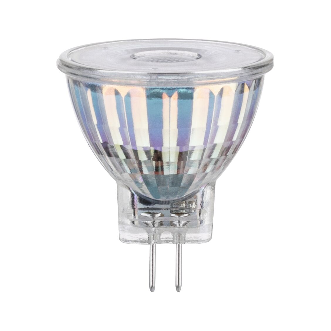 Standaard 12 V LED-reflector GU4 345lm 4,2W 2700K Zilver Heldere MR16 halogeenlamp met twee metalen pinnen, energiezuinige lamp voor spotverlichting