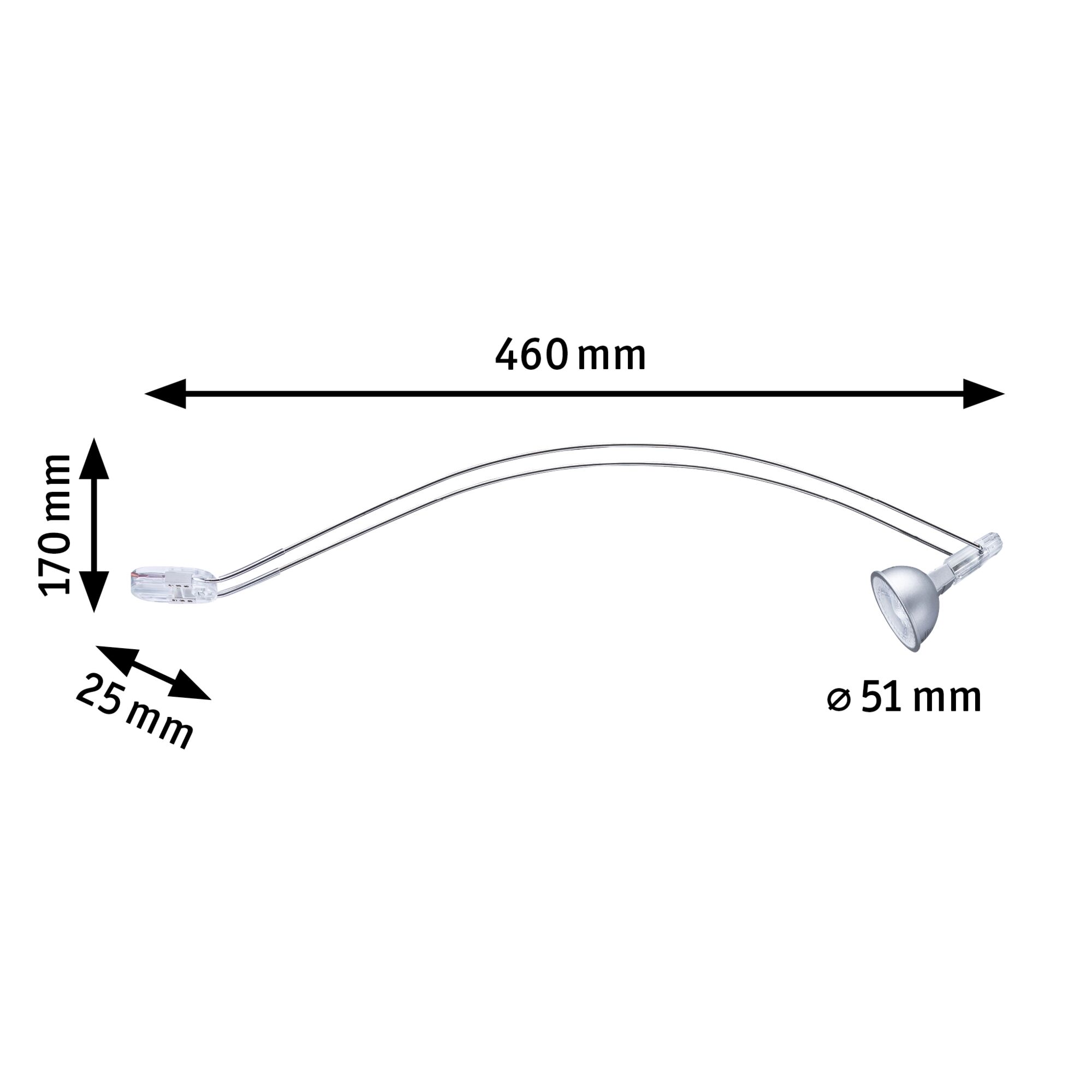 Galeria LED-kastverlichting Assistent II GU5,3 2700K 2x230lm 230V 2x4W Chroom