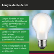 Ampoule LED avec durée de vie de 50 000 heures, solution d'éclairage économique