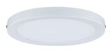 Round white plastic LED ceiling panel for energy-efficient room lighting