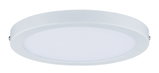 Round white plastic LED ceiling panel for energy-efficient room lighting