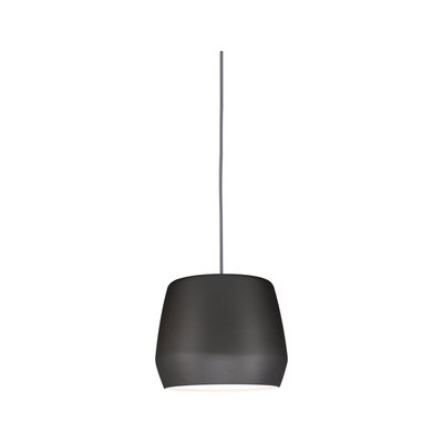 Moderne zwarte metalen hanglamp met eenvoudig ontwerp voor stijlvolle verlichting