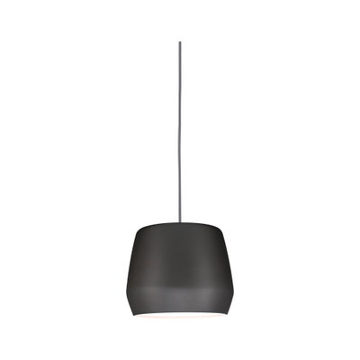 Moderne schwarze Pendelleuchte aus Metall mit schlichtem Design für stilvolle Raumbeleuchtung