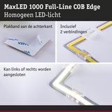 MaxLED 1000 Full-Line COB Edge LED-strip met plakband en twee verbindingen voor flexibele verlichting