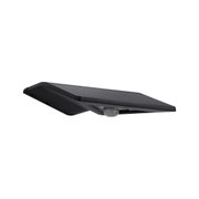 Black LED outdoor light with motion sensor made of plastic for energy-saving garden lighting