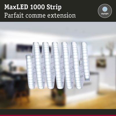 Bande LED MaxLED 1000 en lumière du jour, extension parfaite pour un éclairage flexible